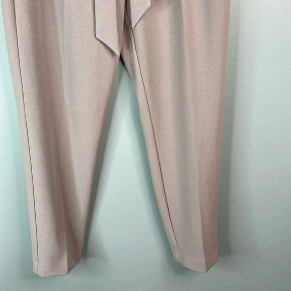 DYNAMITE Exposed Button Fly Tied Waist Dress Pants  Lilac Pink High Waist 6 - Picture 4 of 11